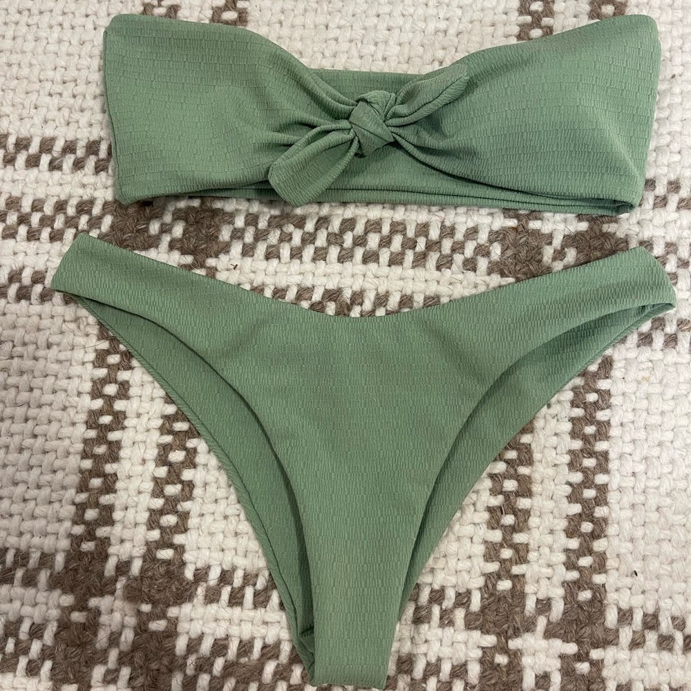 SHEIN Sage Green Bikini Set